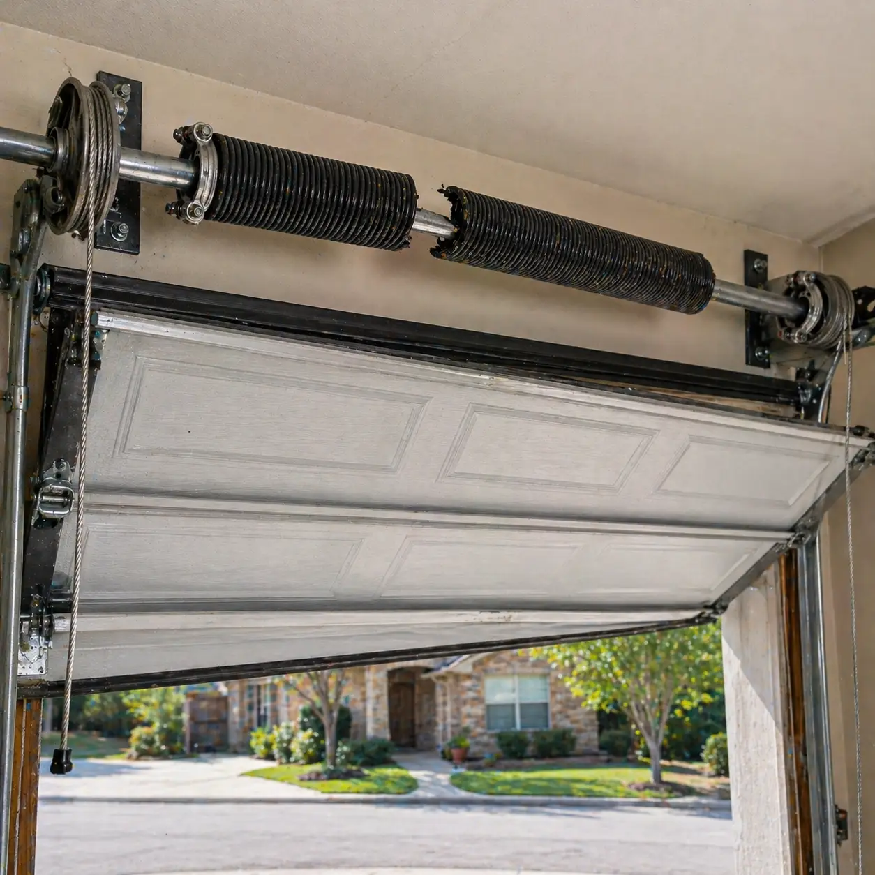 Garage door spring repair service in Frisco TX