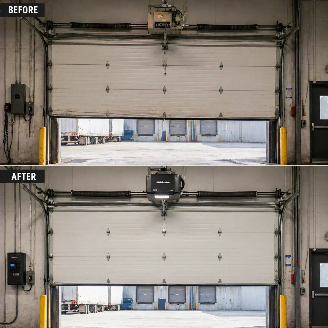 Garage door opener installation and upgrade in Frisco TX