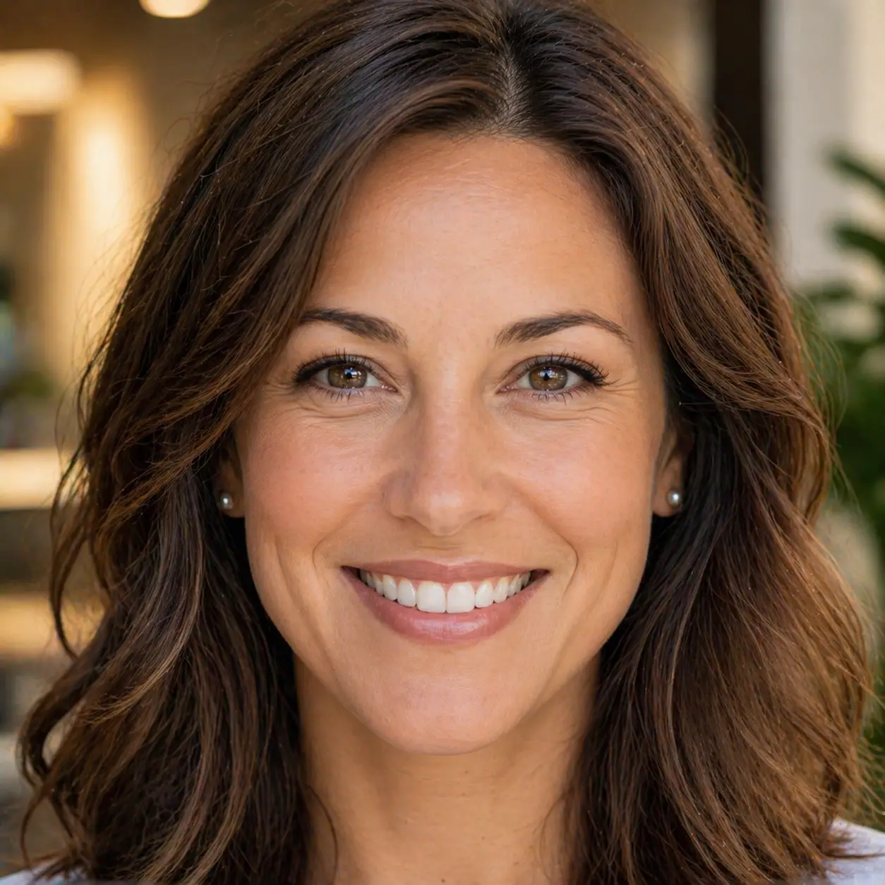 smiling woman close-up portrait for testimonial