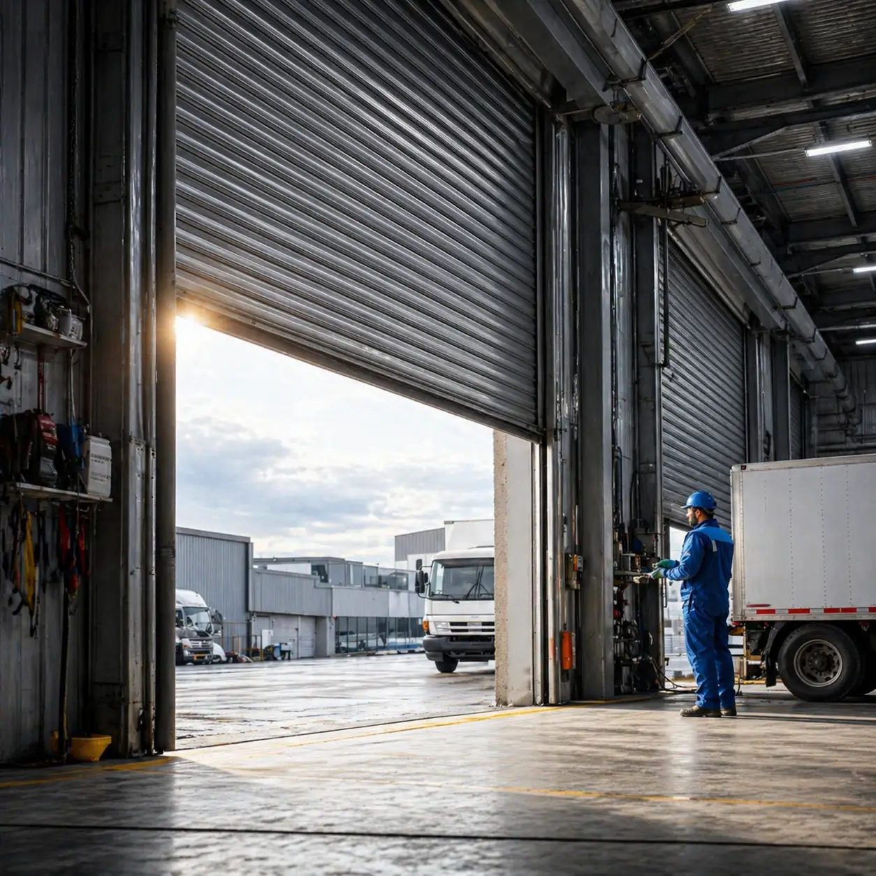 Commercial garage door repair technician in Frisco TX