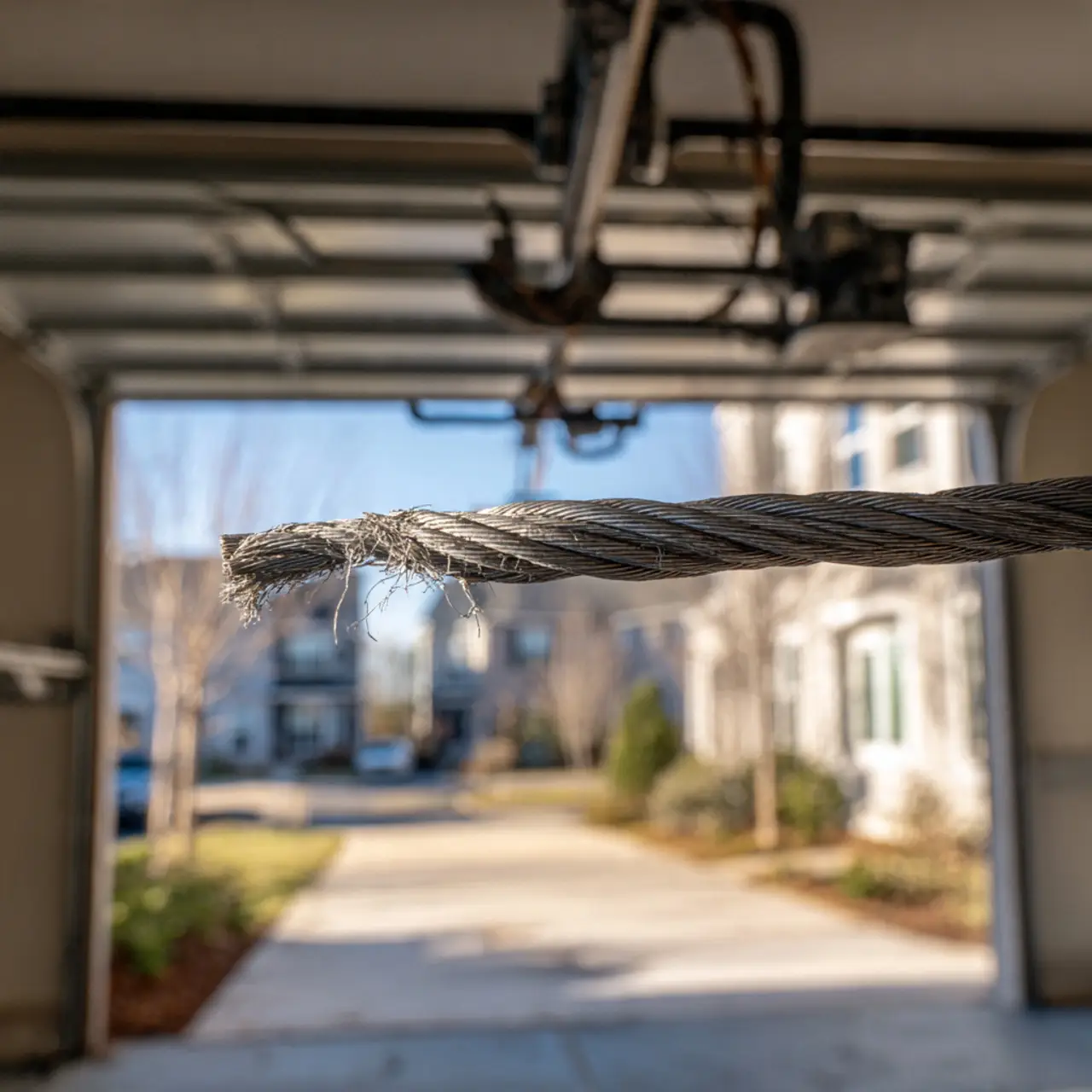 Garage door cable repair service in Frisco TX
