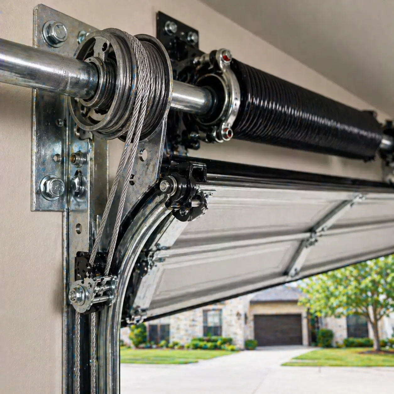 Garage door cable repair service in Frisco TX