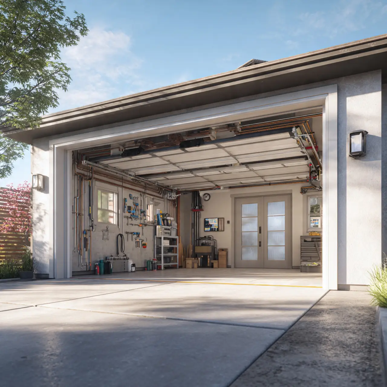 Garage door maintenance service in Frisco TX