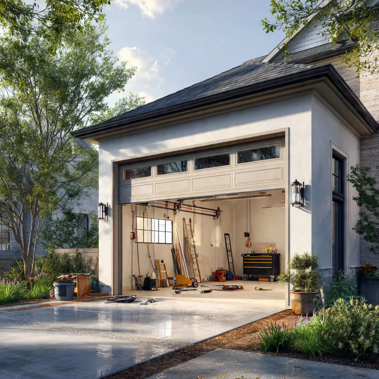 Garage door repair technician in Frisco TX