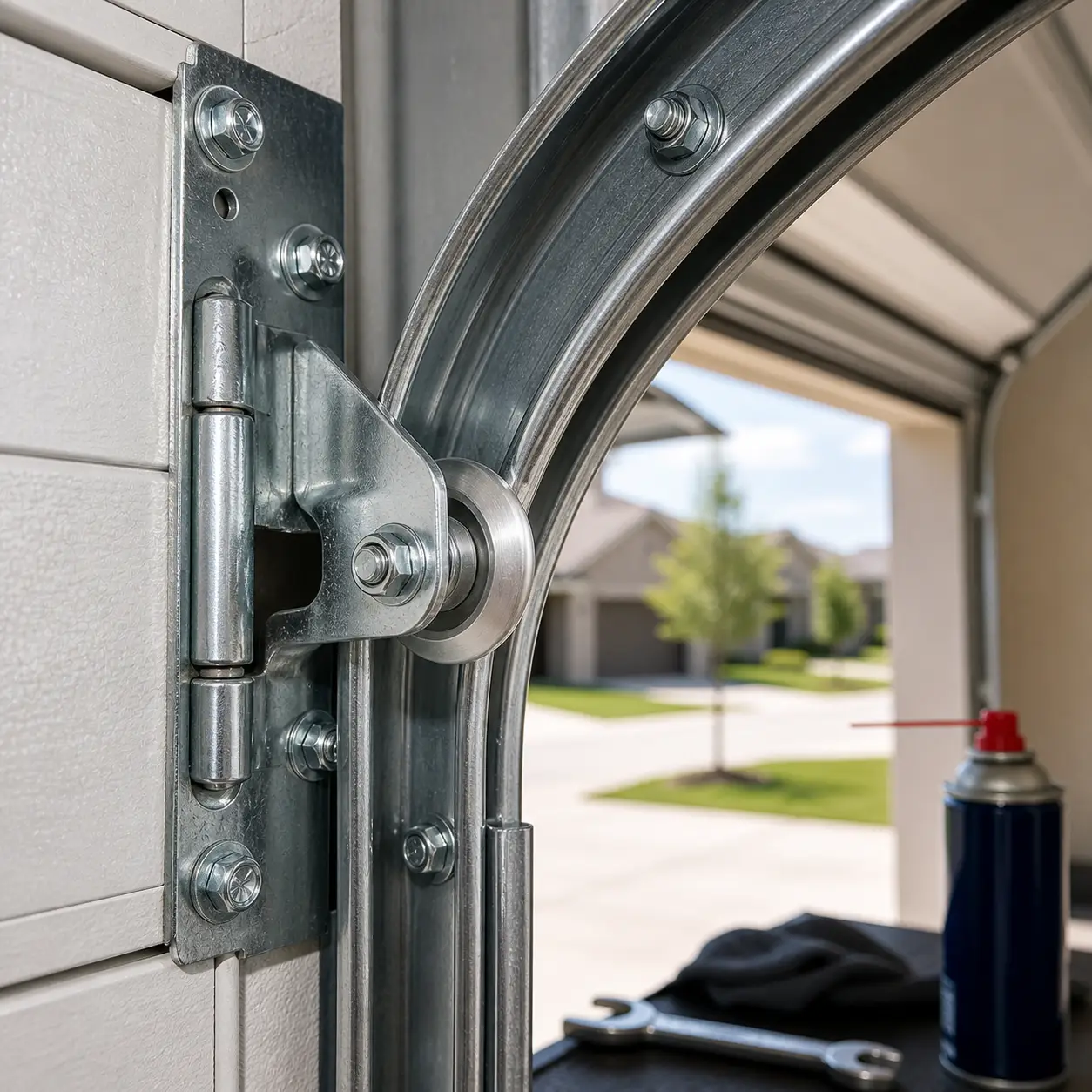 Garage door roller repair service in Frisco TX
