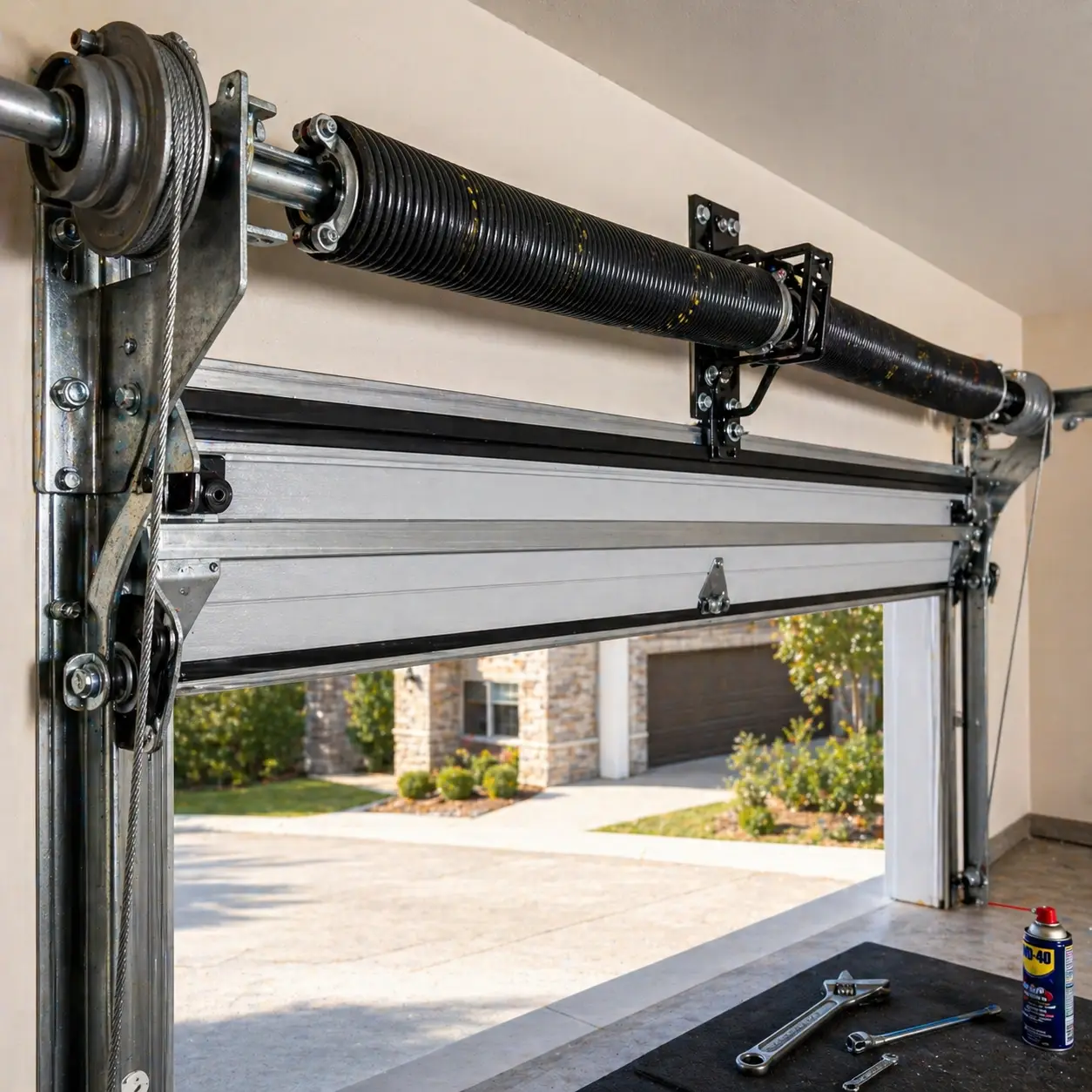 Garage door spring repair service in Frisco TX