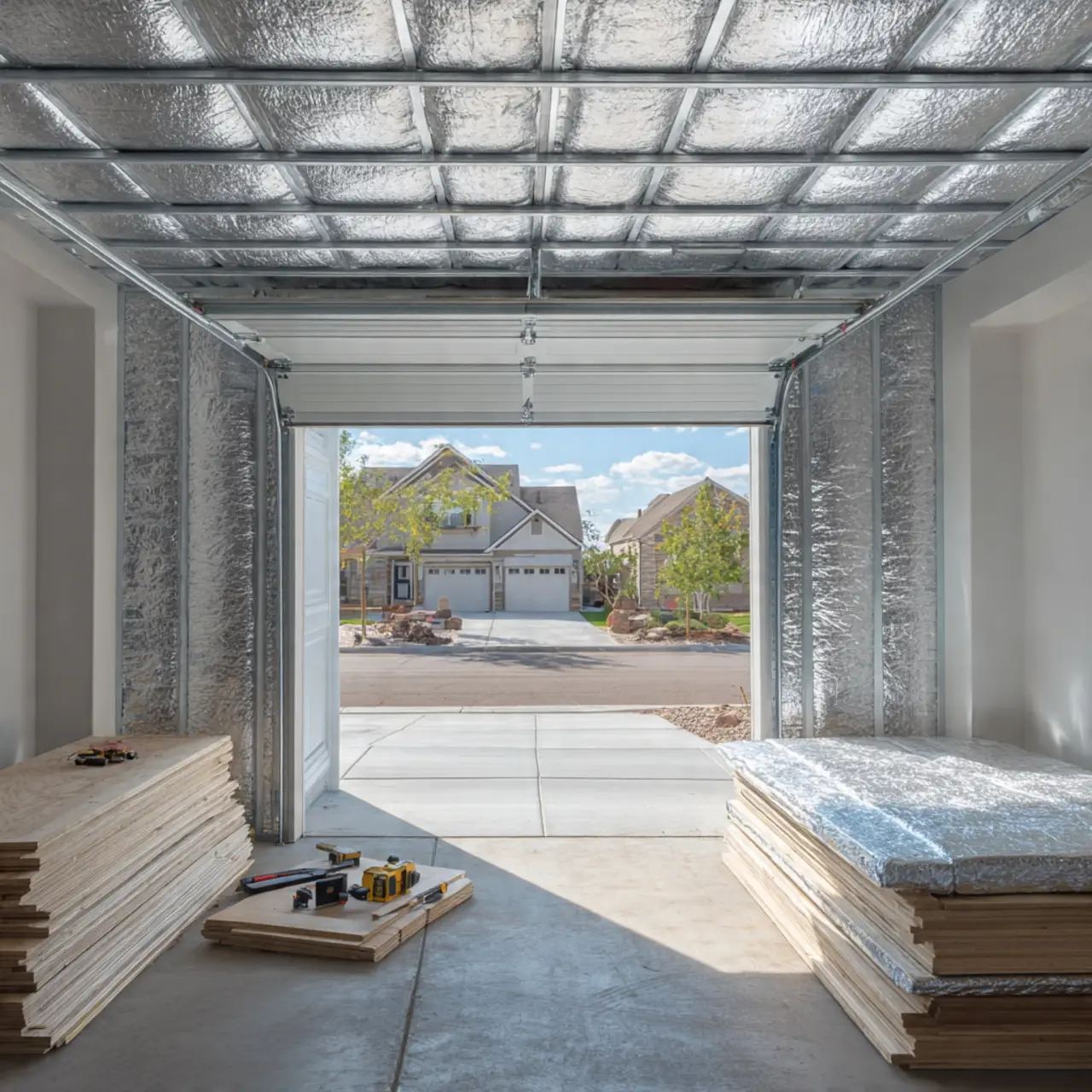 Garage door insulation upgrade service in Frisco TX