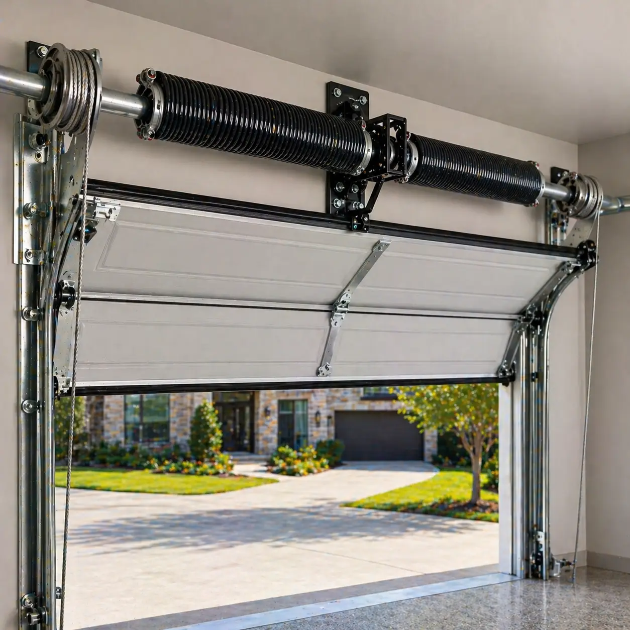 Garage door spring installation in Frisco TX
