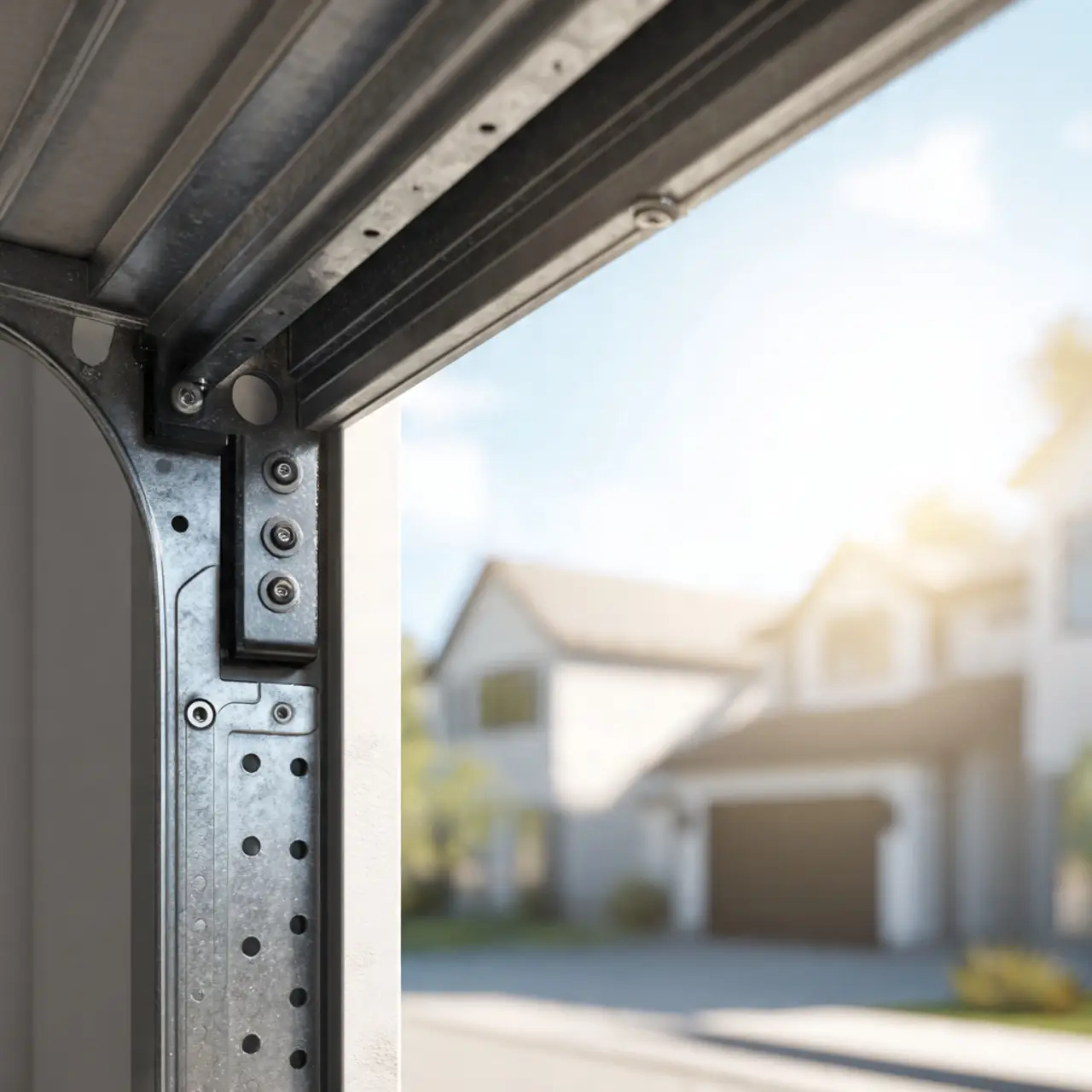 Garage door track replacement in Frisco TX
