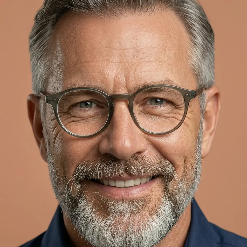 smiling man close-up portrait for testimonial